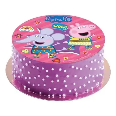 DeKora Peppa Pig Edible Cake Topper Ø20cm
