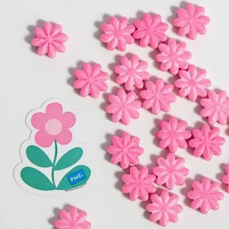 PME Sprinkle Charms Rosa Blumen Kuchendekor 25g