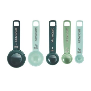 Kitchen Craft Messlöffel Set 5 Stück Grün Blau