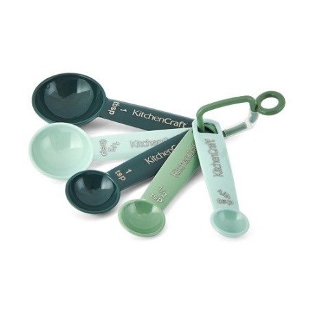 Kitchen Craft Messlöffel Set 5 Stück Grün Blau