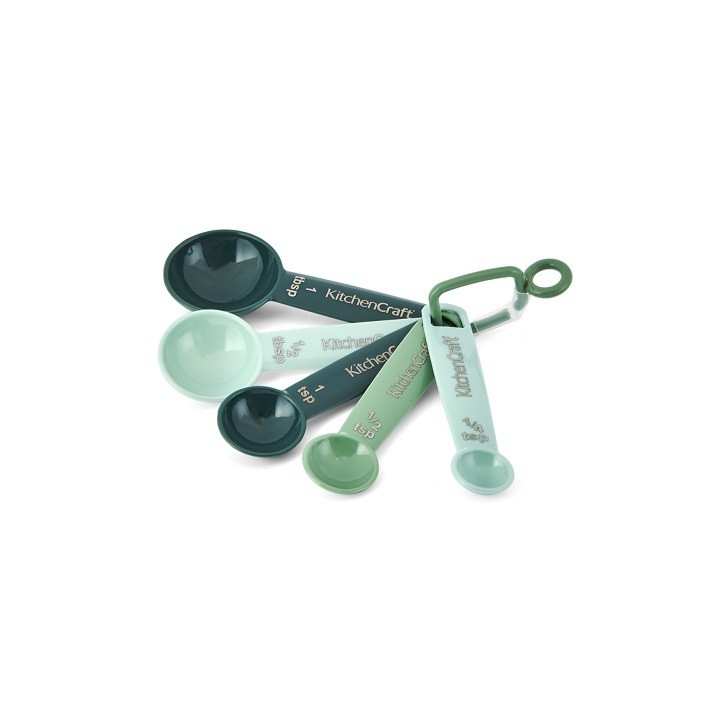 Kitchen Craft Messlöffel Set 5 Stück Grün Blau
