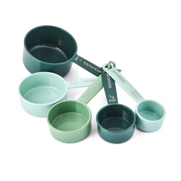 Kitchen Craft Measuring Cup Set 5 Pieces Green Blue