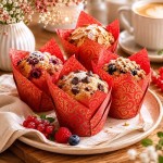 Vogue Rot/Gold Tulip Muffin Förmchen, 50 Stück