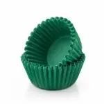 Bakeria Mini Cupcake Förmchen Uni Grün, 100 Stück