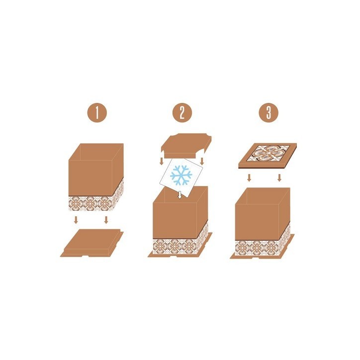 Patisdécor Insulated Cake Box with Cooling Pack 30x30x27cm Patisdécor Insulated Cake Box with Cooling Pack 30x30x27cm