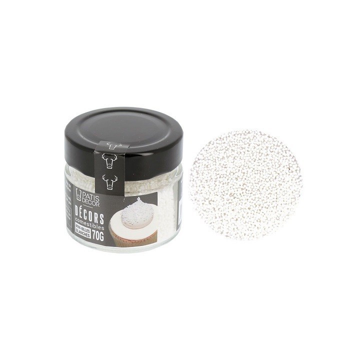 Patisdécor Weisse Nonpareilles 70g Zuckerstreusel Patisdécor Weisse Nonpareilles 70g Zuckerstreusel