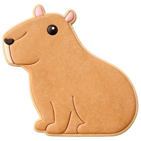 Birkmann Capybara Embossed Cookie Cutter 6.5cm