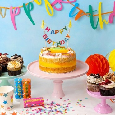 Talking Tables Happy Birthday Cake Bunting Topper