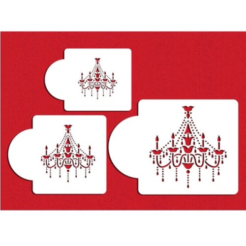 Designer Stencils Chandelier Set Stencils, 3 Stück