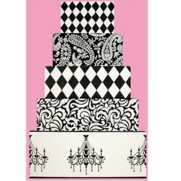 Designer Stencils Chandelier Stencil Set – 3 Elegant Cake Stencils