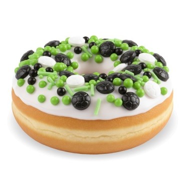 deKora Sprinkle Mix Set Fussball 70g | Fussball Streusel für Torten & Cupcakes