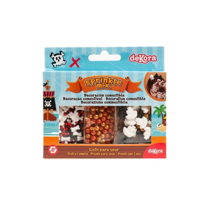 deKora Pirate Sprinkle Mix Set 70g | Pirate Cake Sprinkles deKora Pirate Sprinkle Mix Set 70g | Pirate Cake Sprinkles