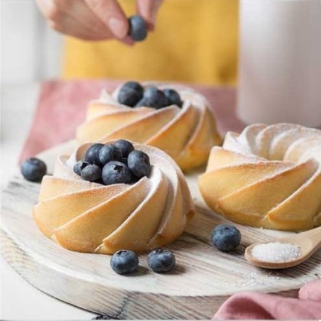 Mini Bundt Cake Mold Alice – Elegant Spiral Design, ø 10 cm
