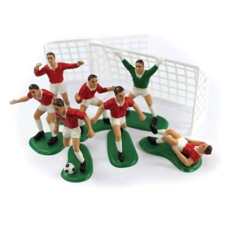 Anniversary House Fussballmannschaft Cake Topper Set | Fussball Tortendeko