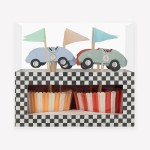 Meri Meri Race Car Cupcake Deko Set 48-teilig