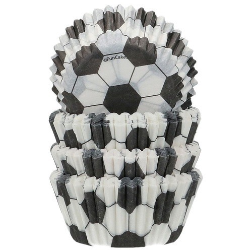 FunCakes Mini Cupcake Förmchen Fussball, 100 Stück FunCakes Mini Cupcake Förmchen Fussball, 100 Stück