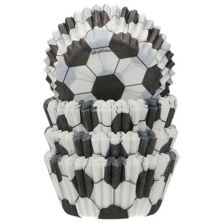 FunCakes Mini Football Baking Cups 100 Pieces