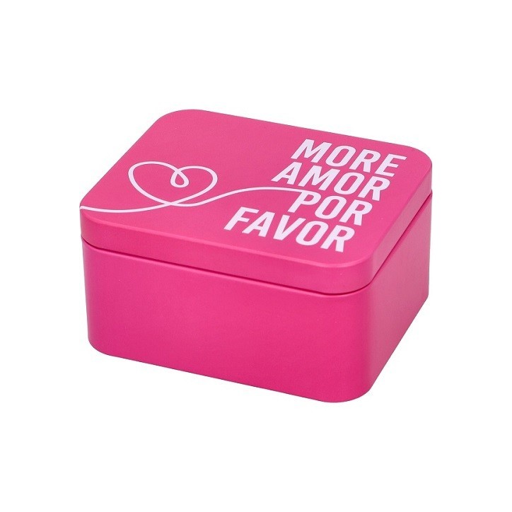 Birkmann Geschenkdose More Amor 12x10x6cm | Pinke Metalldose für Guetzli & Geschenke Birkmann Geschenkdose More Amor 12x10x6cm | Pinke Metalldose für Guetzli & Geschenke