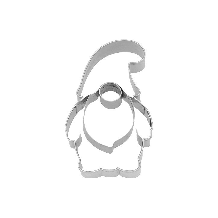 Birkmann Gnome Embossing Cookie Cutter 7cm | Christmas Stainless Steel Cutter Birkmann Gnome Embossing Cookie Cutter 7cm | Christmas Stainless Steel Cutter
