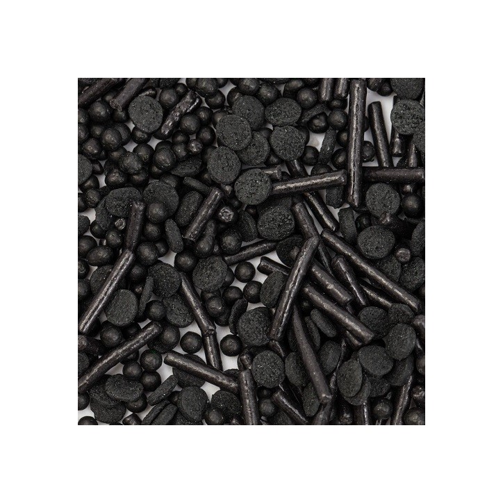 PME Sprinkle Mix Black 76g | Schwarze Streusel für Torten & Cupcakes