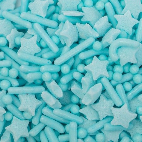 PME Sprinkle Mix Baby Blue 76g | Babyblaue Streusel mit Sternen