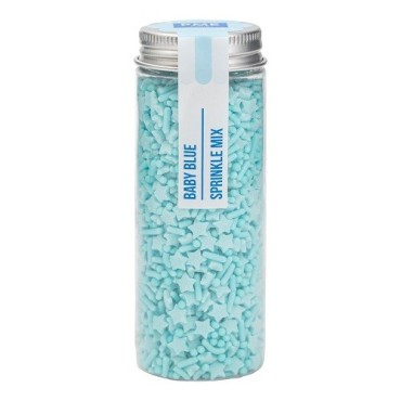 PME Sprinkle Mix Baby Blue 76g | Babyblaue Streusel mit Sternen