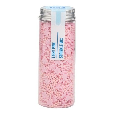 PME Sprinkle Mix Light Pink 74g | Pink Sprinkles with Flowers & Nonpareils