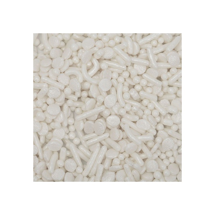 PME Sprinkle Mix White Pearl 76g | Pearl White Sprinkles & Nonpareils