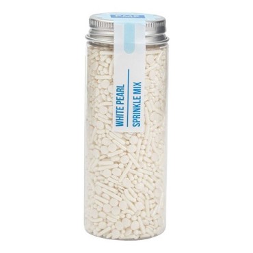 PME Sprinkle Mix White Pearl 76g | Pearl White Sprinkles & Nonpareils