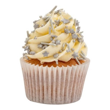 PME Sprinkle Mix Silver 76g | Silberne Sterne, Streusel & Nonpareilles
