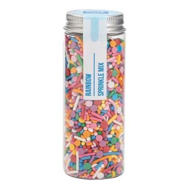 PME Sprinkle Mix Rainbow 76g | Bunter Streuselmix mit Konfetti & Zuckerperlchen
