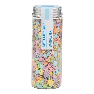PME Sprinkle Mix Pastel Fairy Cakes 66g | Blumen, Schmetterlinge & Herzen