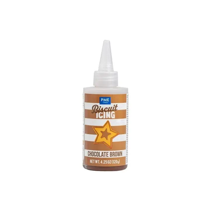 PME Biscuit Icing Chocolate Brown 120g | Ready to Use Brown Cookie Icing
