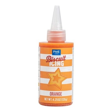 PME Biscuit Icing Orange 120g | Gebrauchsfertiger Zuckerguss für Guetzli