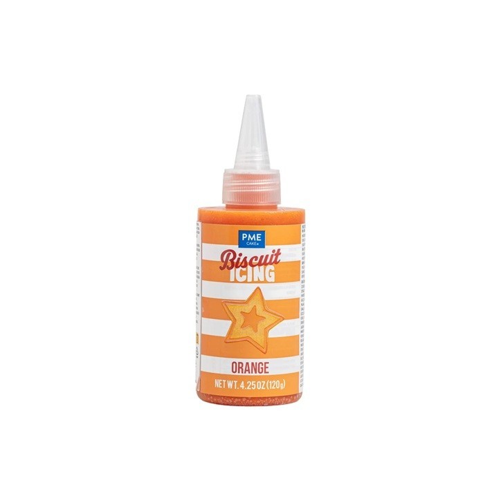 PME Biscuit Icing Orange 120g | Gebrauchsfertiger Zuckerguss für Guetzli