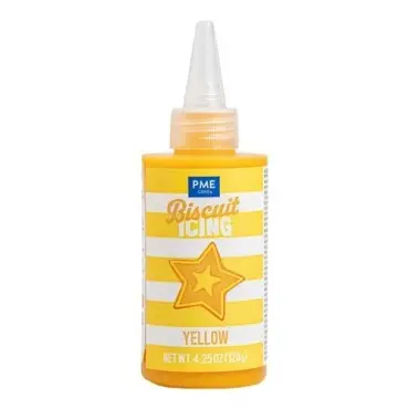 PME Biscuit Icing Yellow 120g | Ready to Use Cookie Icing