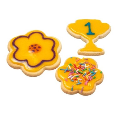 PME Biscuit Icing Gelb 120g | Gebrauchsfertiger Zuckerguss für Guetzli