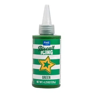 PME Biscuit Icing Grün 120g | Gebrauchsfertiger grüner Zuckerguss