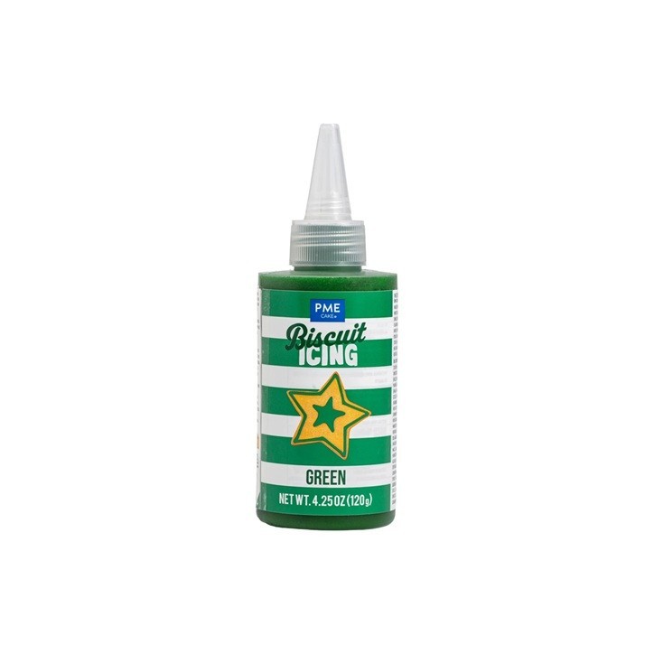 PME Biscuit Icing Grün 120g | Gebrauchsfertiger grüner Zuckerguss