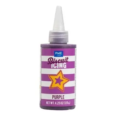 PME Biscuit Icing Violett 120g | Gebrauchsfertiger violetter Zuckerguss