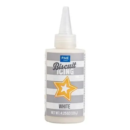 PME Biscuit Icing Weiss 120g | Gebrauchsfertiger weisser Zuckerguss