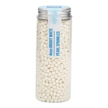PME Pearl Sprinkles Bright White 4mm 74g | Weisse Zuckerperlen kaufen Schweiz