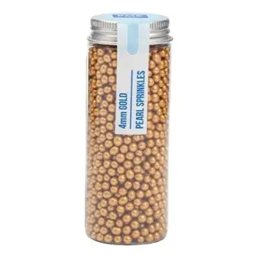 PME Pearl Sprinkles Gold 4mm 74g | Goldene Zuckerperlen kaufen Schweiz