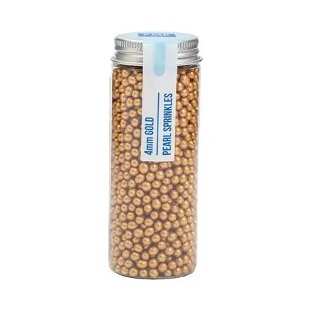 PME Pearl Sprinkles Gold 4mm 74g | Goldene Zuckerperlen kaufen Schweiz