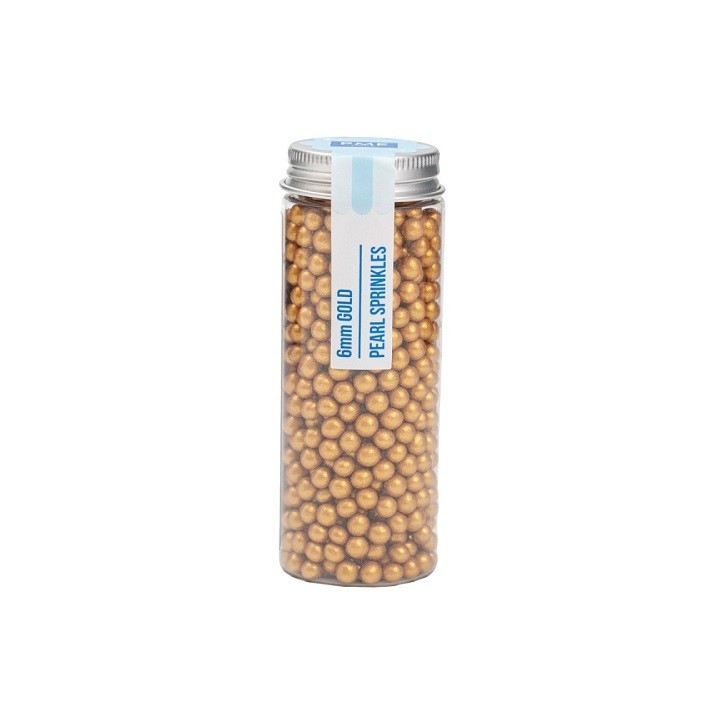 PME Pearl Sprinkles Gold 6mm 60g | Goldene Zuckerperlen kaufen Schweiz PME Pearl Sprinkles Gold 6mm 60g | Goldene Zuckerperlen kaufen Schweiz
