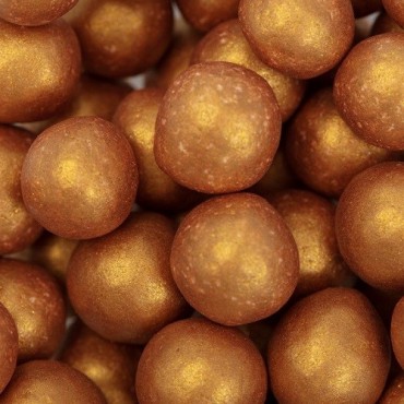 PME Pearl Sprinkles Gold 8mm 40g | Gold Sugar Pearls