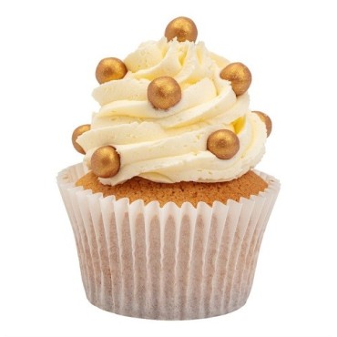 PME Pearl Sprinkles Gold 8mm 40g | Gold Sugar Pearls