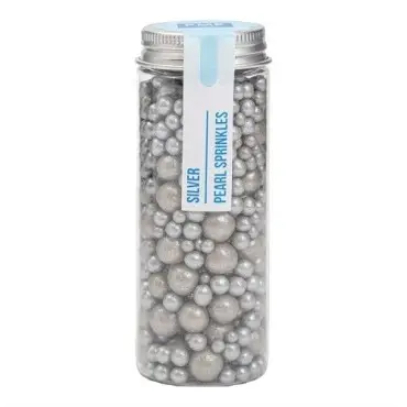 PME Pearl Sprinkles Mixed Sizes Silver 76g | Silberne Zuckerperlen kaufen Schweiz