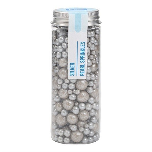 PME Pearl Sprinkles - Mixed Sizes Silver 76g