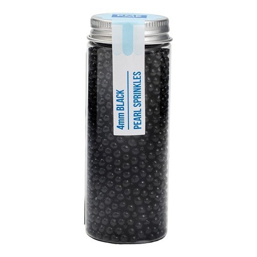 PME Pearl Sprinkles - 4mm Black 74g